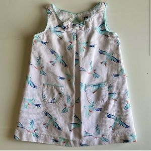 Janie and Jack Aqua Bird Design Dress